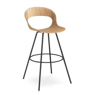 LD Seating - Σκαμπό μπαρ LOTUS καφέ/μαύρο