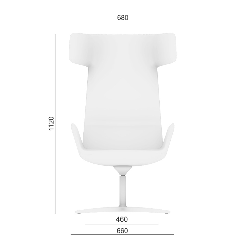 LD Seating - περιστρεφόμενη πολυθρόνα FLEXI γκρι