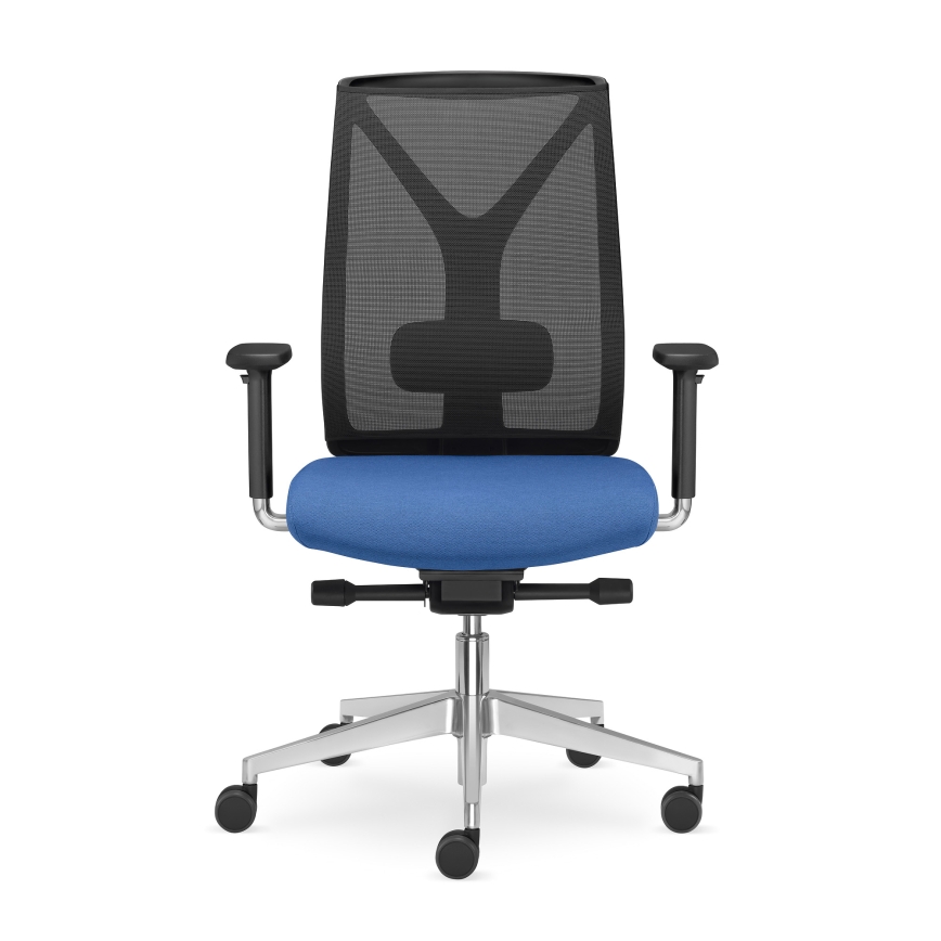 LD Seating - Γραφειακή καρέκλα LEAF μαύρη/μπλε