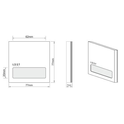 LDST AL-01-SC-BC5 - Φωτισμός σκάλας ALEX 5xLED/1,2W/230V