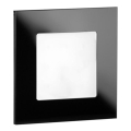 LDST AN-01-CB-BZ9 - LED φωτιστικό σκάλας ANGEL 9xLED/1,2W/230V γυαλιστερό μαύρο