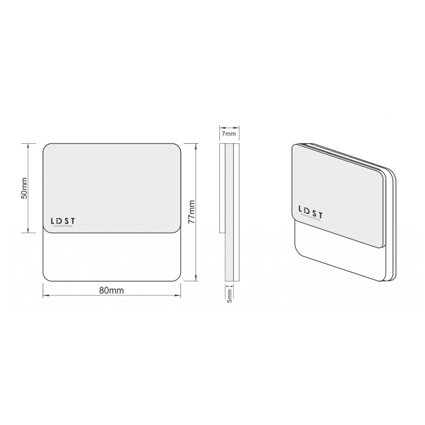 LDST DA-01-CB-BC5 - Φωτισμός σκάλας DAISY 5xLED/1,2W/230V