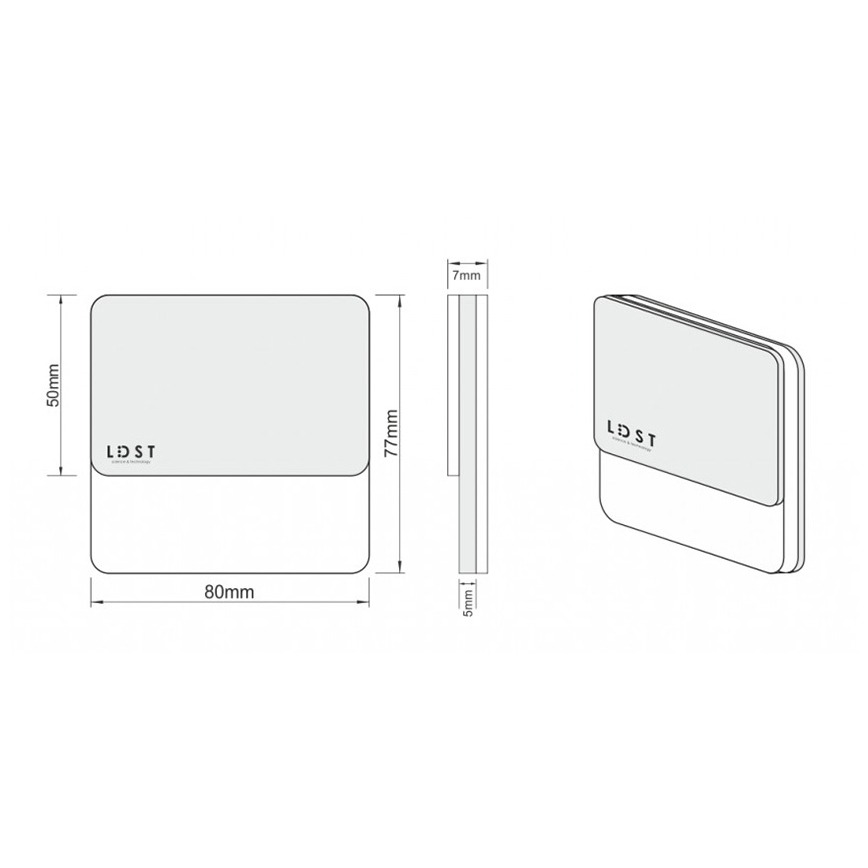 LDST DA-01-SC-BC5 - Φωτισμός σκάλας DAISY 5xLED/1,2W/230V