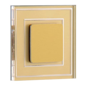 LDST KE-01-SZ-BC8 - Φως σκάλας LED KELLY 8xLED/1,2W/230V χρυσαφί 3500K