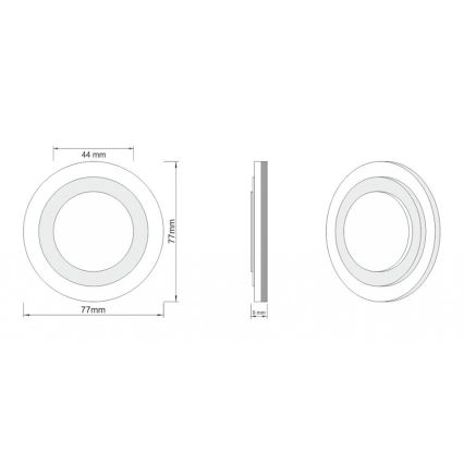 LDST LI-01-B-BC8 - Φωτισμός σκάλας LILI 8xLED/1,2W/230V