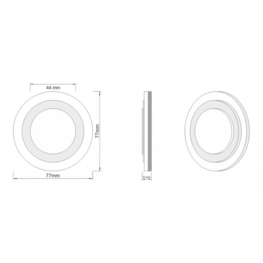 LDST LI-01-B-BC8 - Φωτισμός σκάλας LILI 8xLED/1,2W/230V