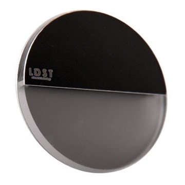 LDST RO-01-CB-BZ4 - LED φωτιστικό σκάλας ROBIN 4xLED/1,2W/230V γυαλιστερό μαύρο