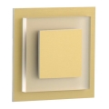 LDST SU-01-SZ-BC8 - Φως σκάλας LED SUNNY 8xLED/1,2W/230V χρυσαφί 3500K