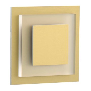 LDST SU-01-SZ-BC8 - Φως σκάλας LED SUNNY 8xLED/1,2W/230V χρυσαφί 3500K