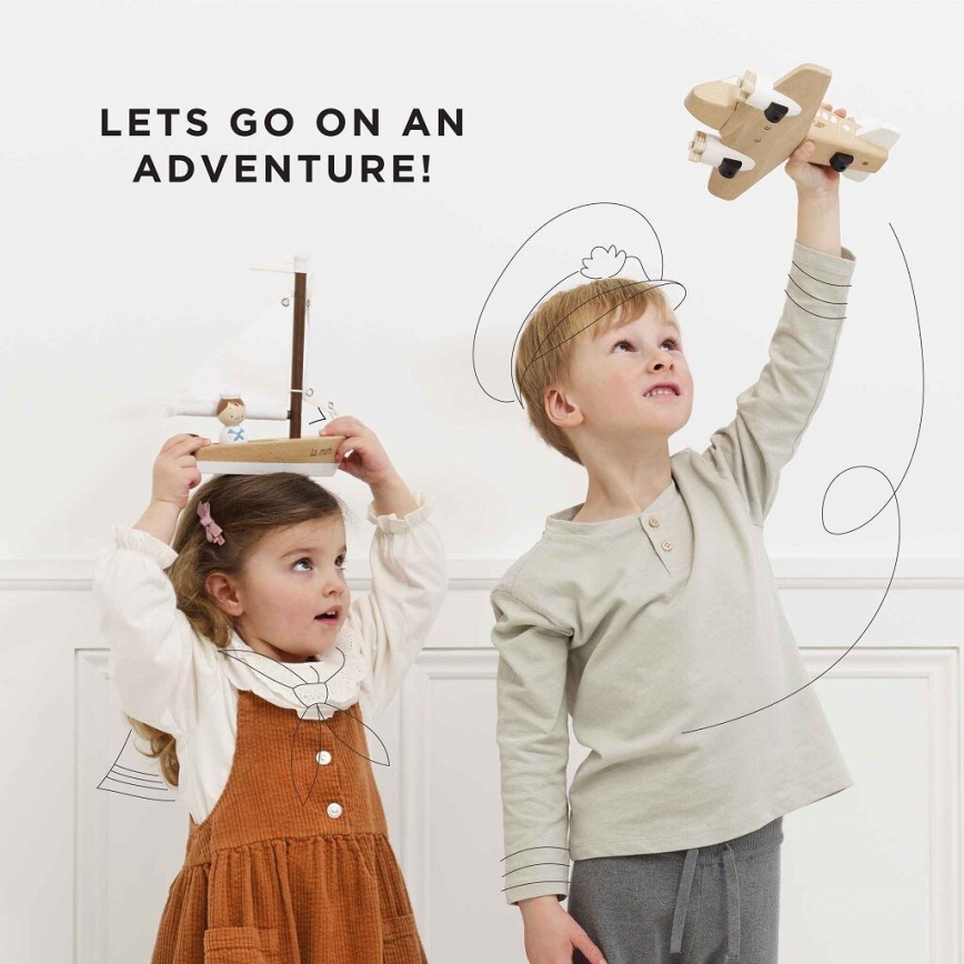 Le Toy Van - Ξύλινο ιστιοπλοϊκό με καπετάνιο οξιά