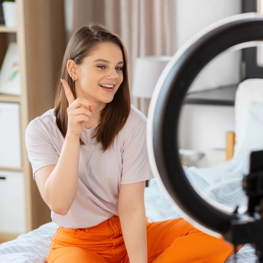 LED ρυθμιζόμενο φως με τρίποδο και βάση για βιντεοσκόπηση LED/10W/5V 2700-6500K