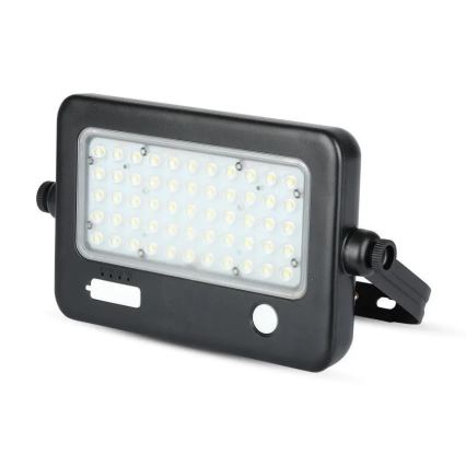 LED ρυθμιζόμενος ηλιακός προβολέας με αισθητήρα LED/10W/3,7V 4000K IP65 7200 mAh + θύρα USB
