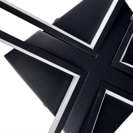 LED Ρυθμιζόμενο φωτιστικό οροφής LED/115W/230V 3000-6500K μαύρο με τηλεχειριστήριο