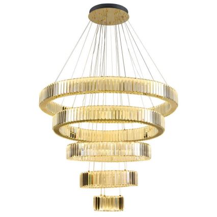 LED Ρυθμιζόμενο Κρυστάλλινο Φωτιστικό Οροφής με Καλώδιο LED/195W/230V 3000-6500K + τηλεχειριστήριο