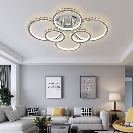LED Ρυθμιζόμενο φωτιστικό οροφής LED/205W/230V 3000-6500K + τηλεχειριστήριο