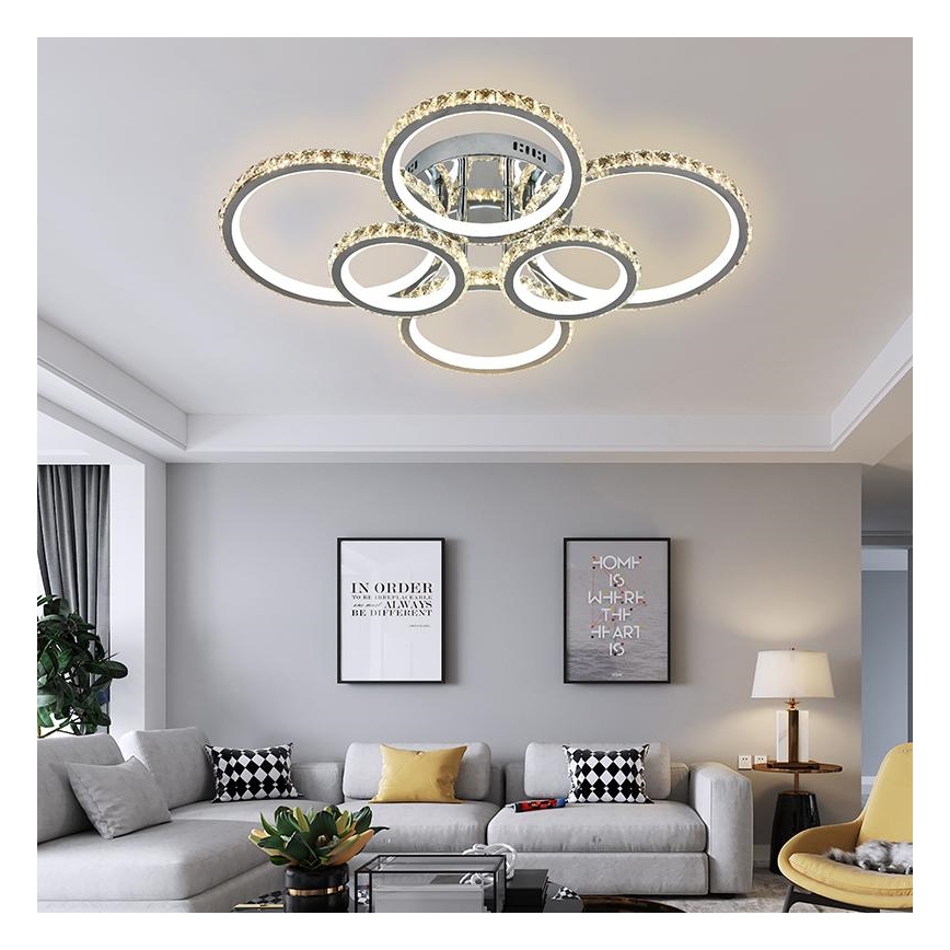 LED Ρυθμιζόμενο φωτιστικό οροφής LED/205W/230V 3000-6500K + τηλεχειριστήριο