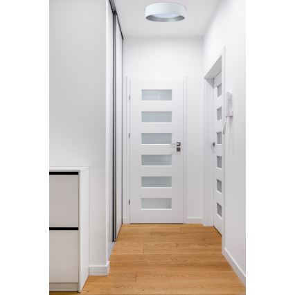 LED Ρυθμιζόμενο Φωτιστικό Οροφής SMART GALAXY LED/36W/230V διάμ. 55 εκ. 2700-6500K Wi-Fi Tuya λευκό/ασημί + τηλεχειριστήριο