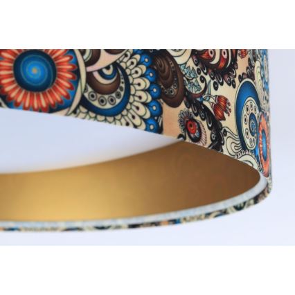 LED Ρυθμιζόμενο Φωτιστικό Οροφής SMART GALAXY LED/36W/230V διάμ. 55 εκ. 2700-6500K Wi-Fi Tuya Πολύχρωμο/χρυσό + τηλεχειριστήριο