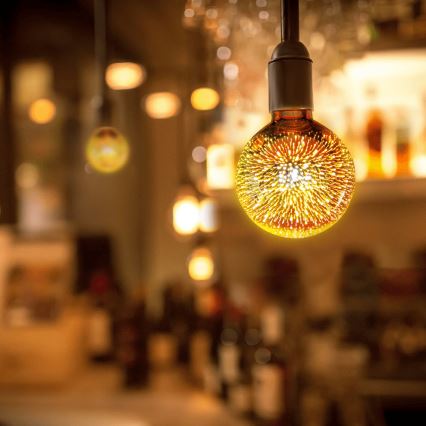 LED 3D Διακοσμητική Λάμπα E27/2W/230V - Aigostar