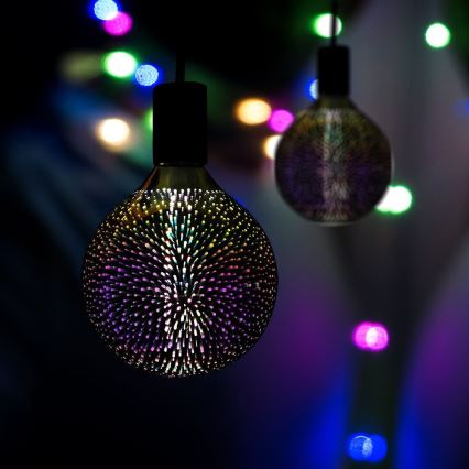 LED 3D Διακοσμητική Λάμπα FILAMENT G125 E27/4W/230V 3000K