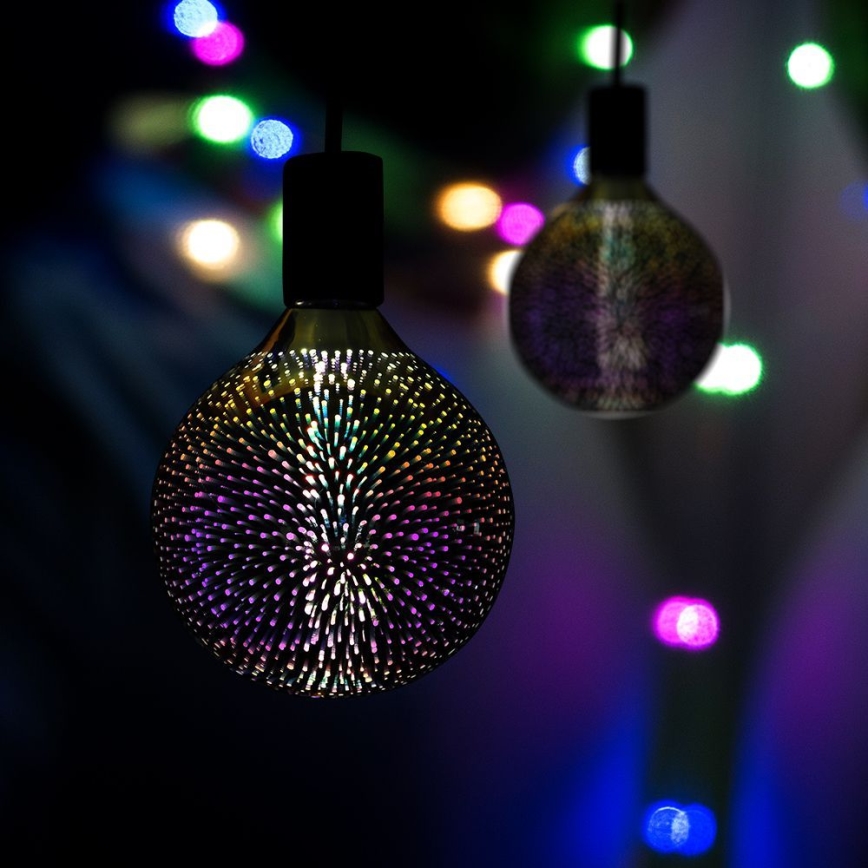 LED 3D Διακοσμητική Λάμπα FILAMENT G125 E27/4W/230V 3000K