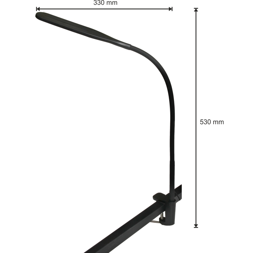 LED Ρυθμιζόμενο Φωτιστικό 3σε1 LED/10W/230V 3000/4000/6000K CRI 90 μαύρο