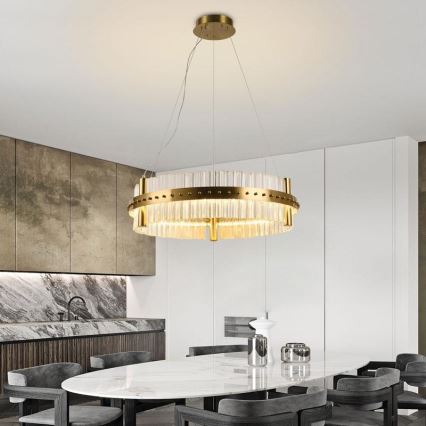 LED Ρυθμιζόμενο Κρυστάλλινο Φωτιστικό Οροφής με Καλώδιο LED/40W/230V 3000-6500K + τηλεχειριστήριο