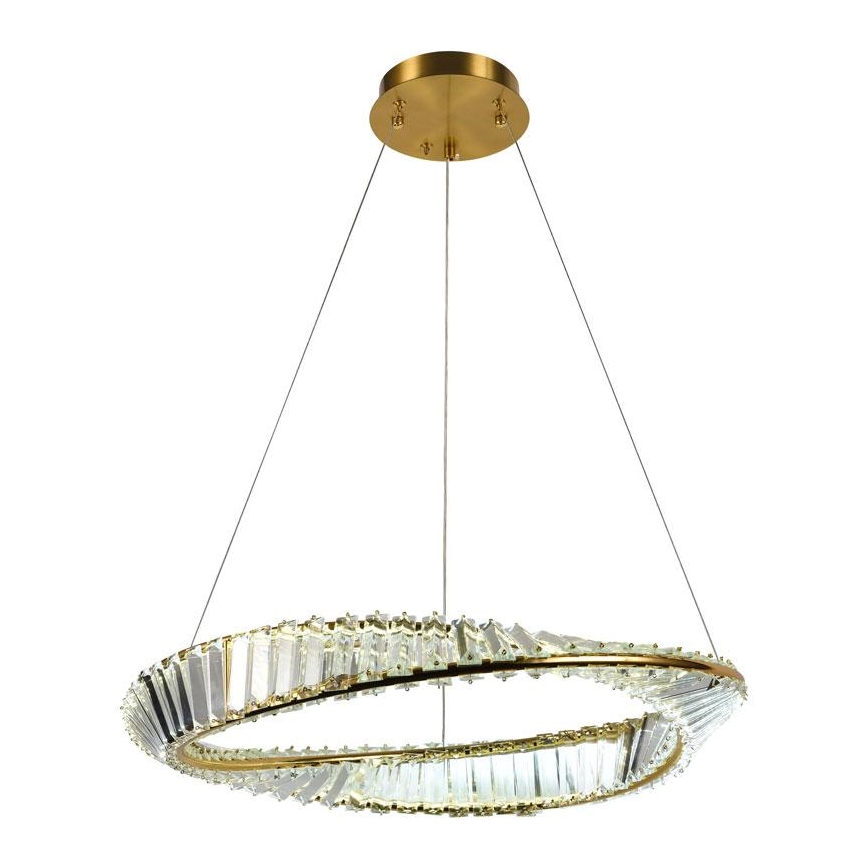 LED Ρυθμιζόμενο Κρυστάλλινο Φωτιστικό Οροφής με Καλώδιο LED/40W/230V 3000-6500K + τηλεχειριστήριο