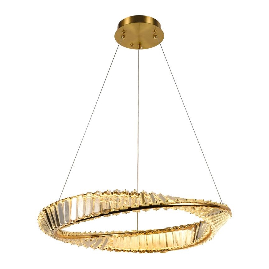 LED Ρυθμιζόμενο Κρυστάλλινο Φωτιστικό Οροφής με Καλώδιο LED/40W/230V 3000-6500K + τηλεχειριστήριο