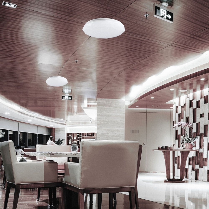 LED Ρυθμιζόμενο Φωτιστικό Οροφής LED/40W/230V 3000K/4000K/6500K διάμ. 38,8 εκ. + τηλεχειριστήριο