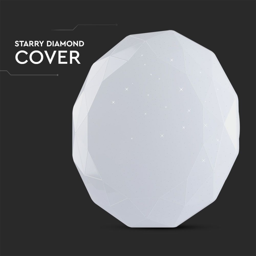 LED Ρυθμιζόμενο Φωτιστικό Οροφής LED/40W/230V 3000K/4000K/6500K διάμ. 38,8 εκ. + τηλεχειριστήριο