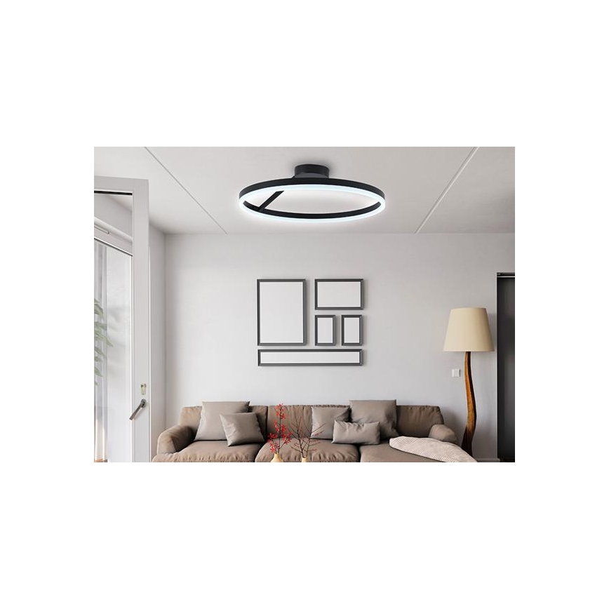 LED Ρυθμιζόμενο φωτιστικό οροφής LED/40W/230V 3000-6500K μαύρο + τηλεχειριστήριο