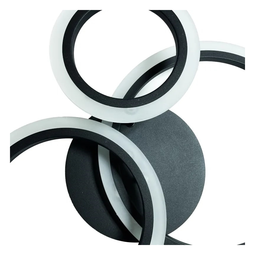 LED Ρυθμιζόμενο φωτιστικό οροφής LED/40W/230V 3000-6500K μαύρο + τηλεχειριστήριο