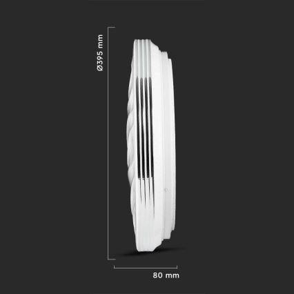 LED Ρυθμιζόμενο Φωτιστικό Οροφής LED/40W/230V 3000K/4000K/6500K Ø 39,5 εκ. + τηλεχειριστήριο