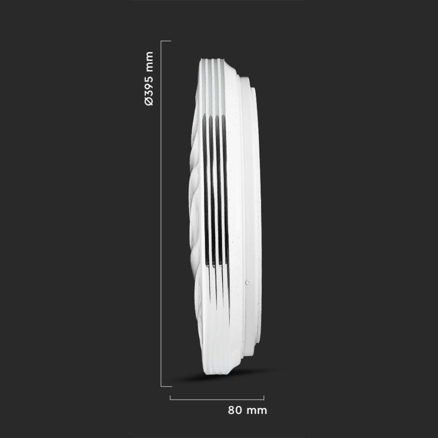 LED Ρυθμιζόμενο Φωτιστικό Οροφής LED/40W/230V 3000K/4000K/6500K Ø 39,5 εκ. + τηλεχειριστήριο
