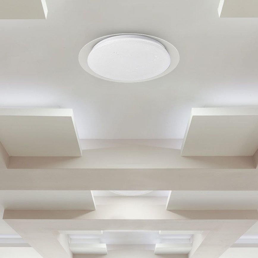 LED Ρυθμιζόμενο Φωτιστικό Οροφής LED/40W/230V 3000K/4000K/6500K διάμ. 46,5 εκ. + τηλεχειριστήριο