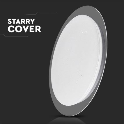 LED Ρυθμιζόμενο Φωτιστικό Οροφής LED/40W/230V 3000K/4000K/6500K διάμ. 46,5 εκ. + τηλεχειριστήριο