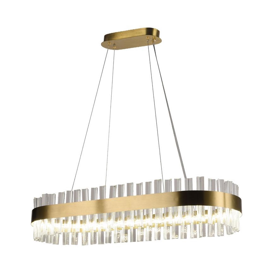 LED Ρυθμιζόμενο κρυστάλλινο φωτιστικό οροφής με καλώδιο LED/45W/230V 3000-6500K + τηλεχειριστήριο