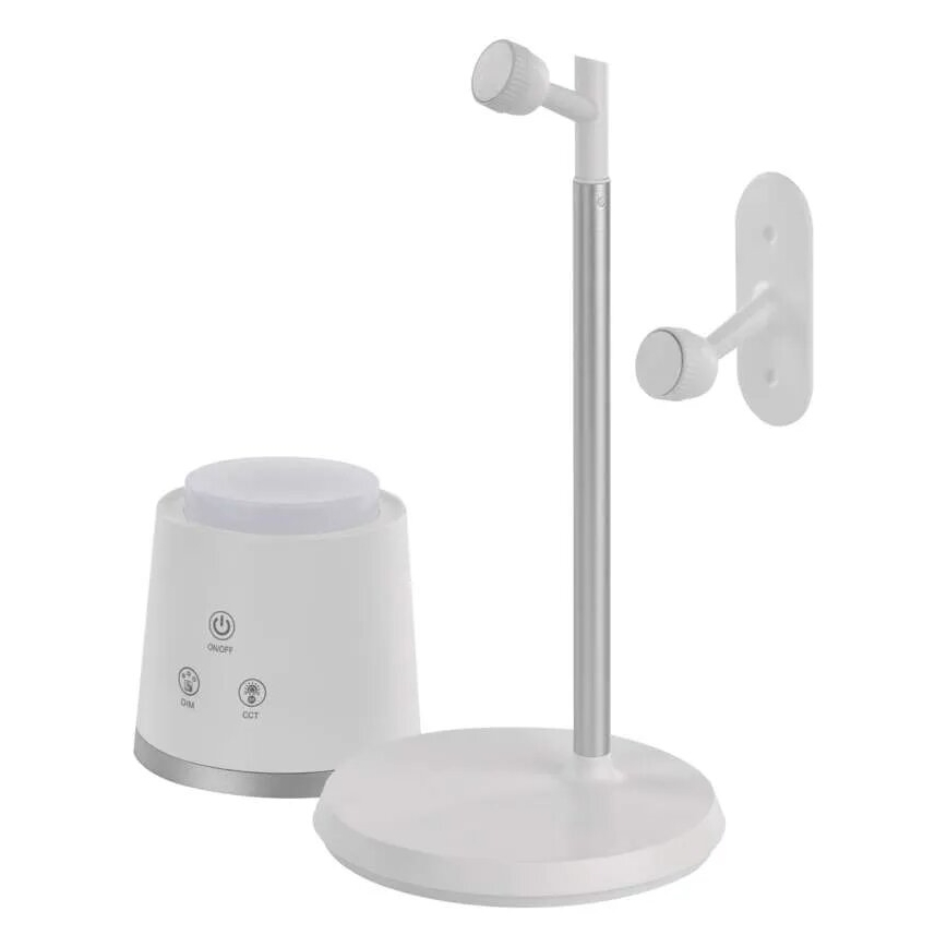 LED Ρυθμιζόμενο Επιτραπέζιο Φωτιστικό Φορτιζόμενο 4 σε 1 LED/6W/3,7V 3000K/4000K/6500K 1500mAh λευκό