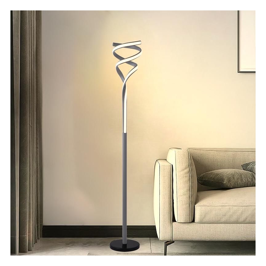 LED Ρυθμιζόμενο επιδαπέδιο φωτιστικό LED/50W/230V 3000-6500K γκρι + τηλεχειριστήριο