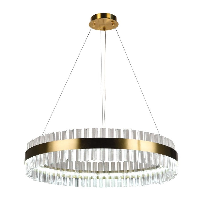 LED Ρυθμιζόμενο κρυστάλλινο φωτιστικό οροφής με καλώδιο LED/55W/230V 3000-6500K + τηλεχειριστήριο