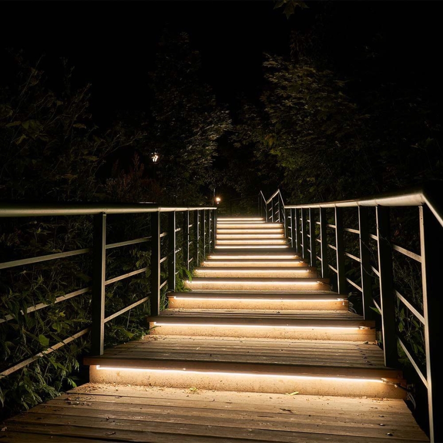 LED Ρυθμιζόμενη ηλιακή λωρίδα LED/1,2W/3,7V 4000K IP67 1500 mAh 5m + τηλεχειριστήριο