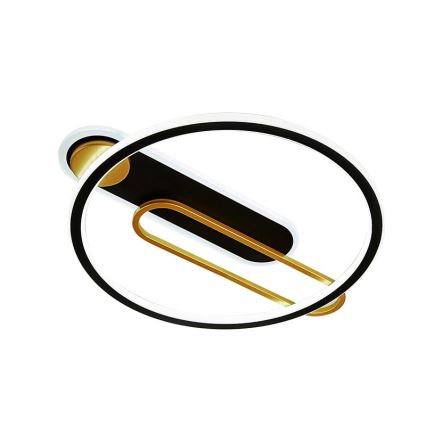 LED Ρυθμιζόμενο Φωτιστικό Οροφής LED/60W/230V 3000-6500K μαύρο + τηλεχειριστήριο