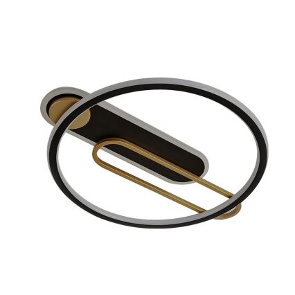 LED Ρυθμιζόμενο Φωτιστικό Οροφής LED/60W/230V 3000-6500K μαύρο + τηλεχειριστήριο