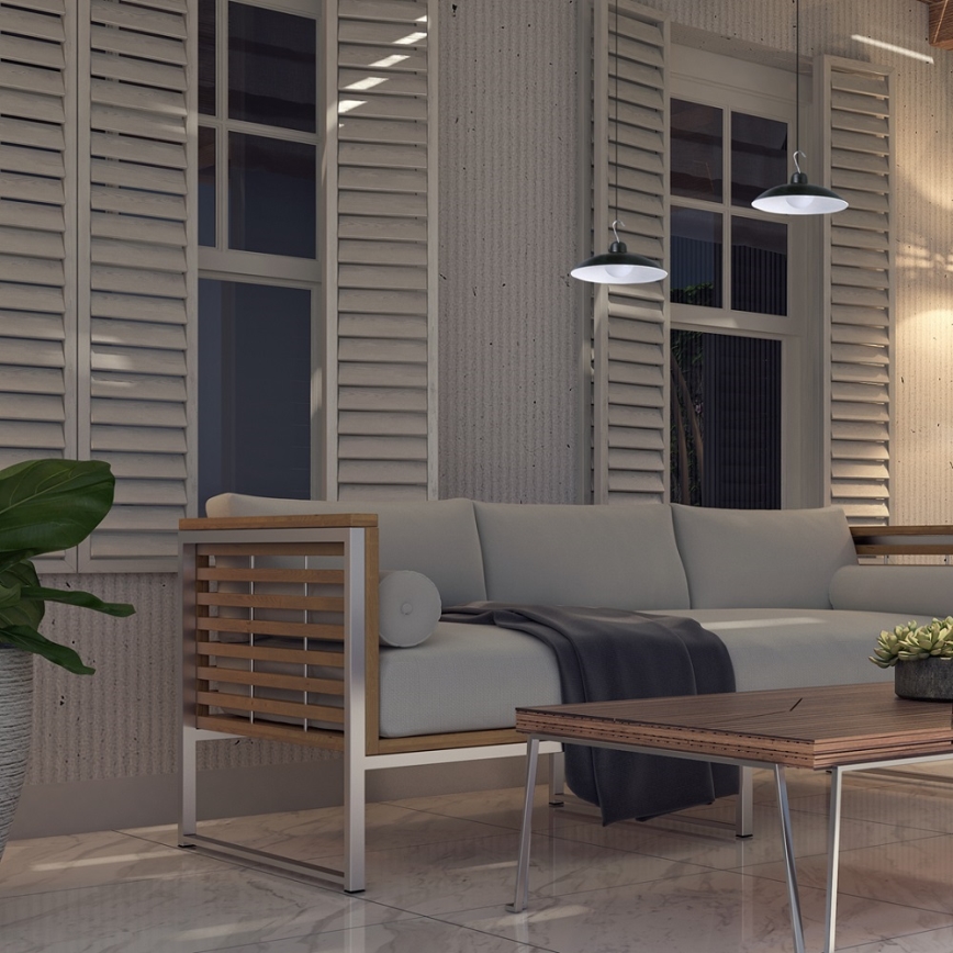 LED Ρυθμιζόμενο ηλιακό φωτιστικό κρεμαστό με αισθητήρα λυκόφωτος LED/6W/3,7V 800 mAh IP44 + τηλεχειριστήριο