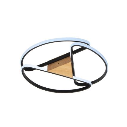 LED Ρυθμιζόμενο φωτιστικό οροφής LED/75W/230V 3000-6500K καφέ/μαύρο με τηλεχειριστήριο