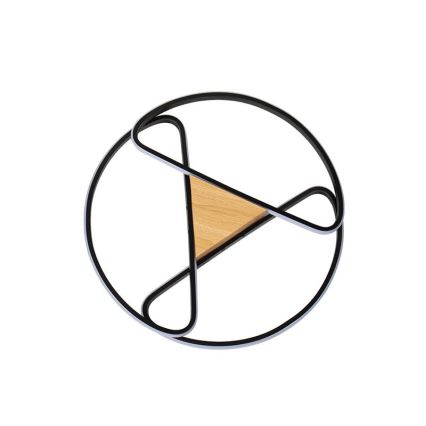 LED Ρυθμιζόμενο φωτιστικό οροφής LED/75W/230V 3000-6500K καφέ/μαύρο με τηλεχειριστήριο