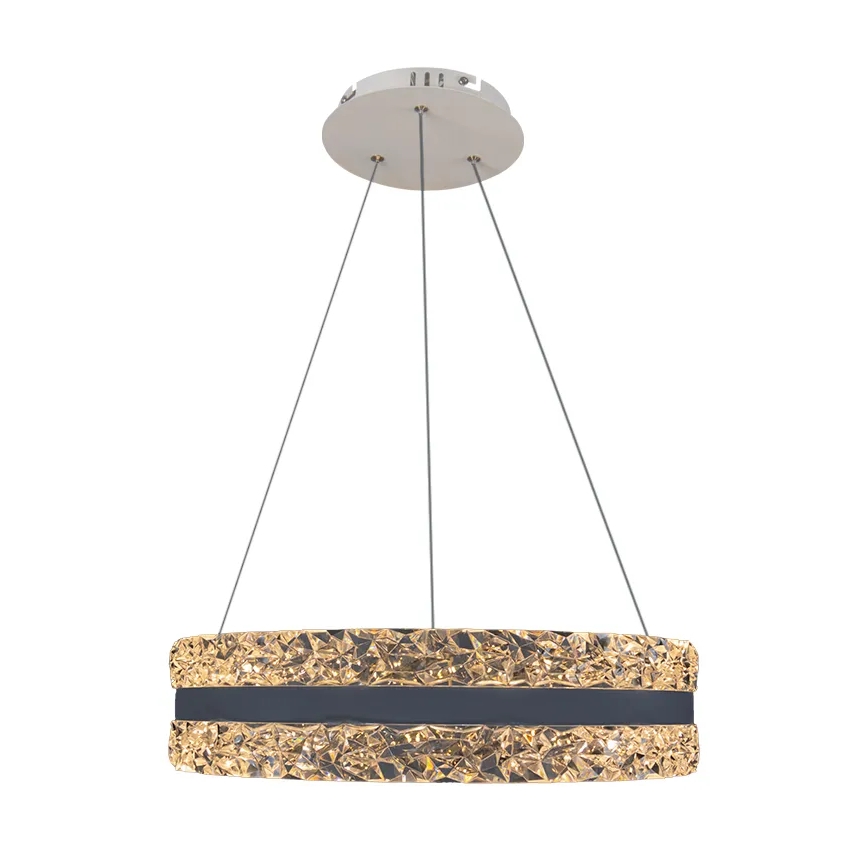 LED Ρυθμιζόμενο κρυστάλλινο φωτιστικό οροφής με καλώδιο LED/80W/230V 3000-6500K λευκό + τηλεχειριστήριο