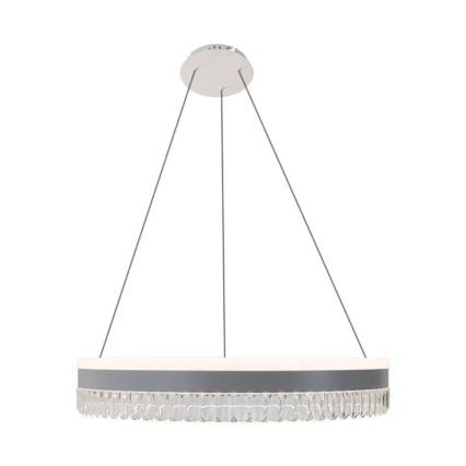 LED Ρυθμιζόμενο κρυστάλλινο φωτιστικό οροφής με καλώδιο LED/80W/230V 3000-6500K λευκό + τηλεχειριστήριο