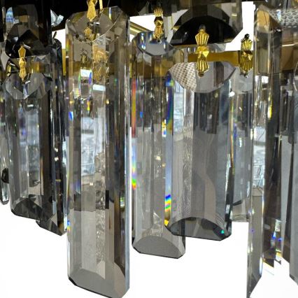 LED Ρυθμιζόμενο Κρυστάλλινο Φωτιστικό Οροφής σε Ράγα LED/80W/230V 3000-6500K + τηλεχειριστήριο